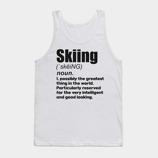 Skiing coach girl player gift. Perfect present for mother dad friend him or her Tank Top by SerenityByAlex